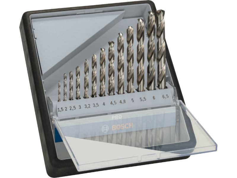 13-delni set svedrov HSS-G DIN 338 PRO Metal za kovino Bosch, 2607010538